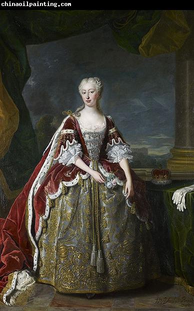 Jean Baptiste van Loo Portrait of Princess Augusta of Saxe Gotha