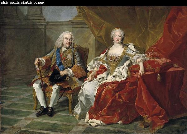 Jean Baptiste van Loo Retrato de Felipe V e Isabel Farnesio