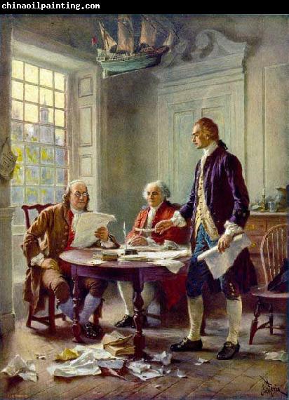 Jean Leon Gerome Ferris Writing the Declaration of Independence, 1776