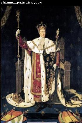 Jean-Auguste Dominique Ingres Portrait of the King Charles X of France in coronation robes