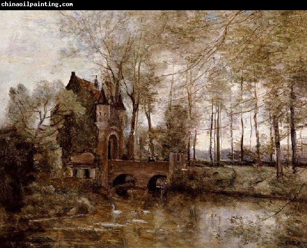 Jean-Baptiste Camille Corot Chateau de Wagnonville par Jean-Baptiste Corot