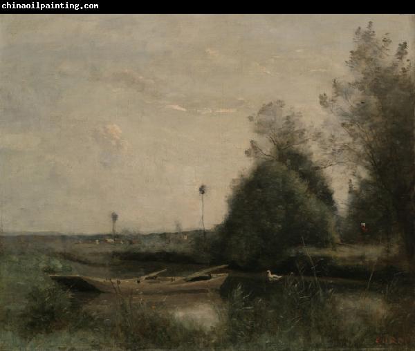 Jean-Baptiste-Camille Corot Pond at Mortain-Manche