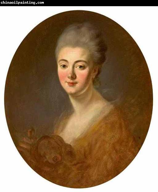 Jean-Honore Fragonard Portrait of Elisabeth-Sophie-Constance de Lowendhal, Countess of Turpin de Crisse