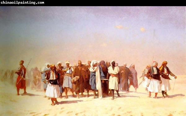 Jean-Leon Gerome Egyptian Recruits Crossing the Desert