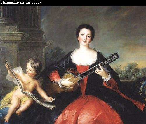 Jjean-Marc nattier Repro painting of Philippine elisabeth d'Orleans or her sister Louise Anne de Bourbon