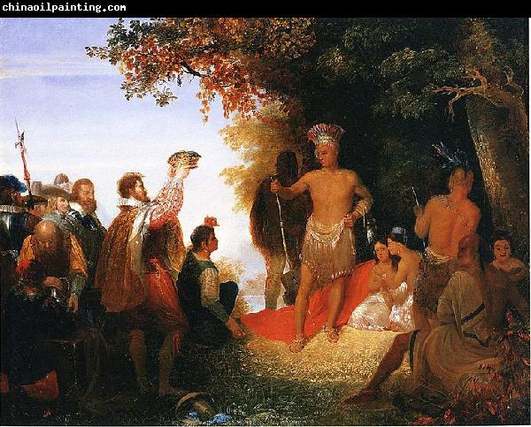 John Gadsby Chapman The Coronation of Powhatan