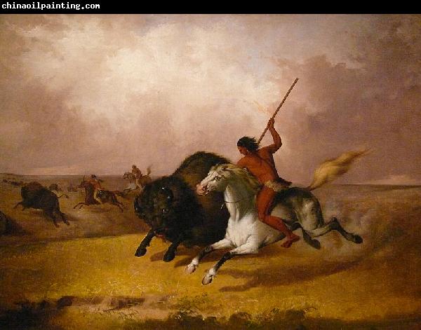 John Mix Stanley Buffalo hunt on the Southwestern plains