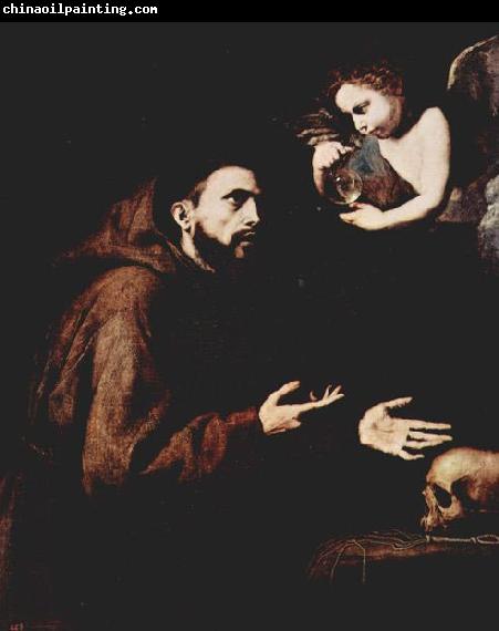 Jose de Ribera Der Hl. Franz von Assisi und der Engel mit der Wasserflasche