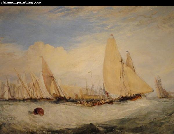 Joseph Mallord William Turner Regatta Beating To Windward