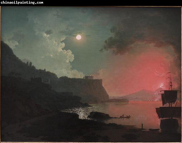 Joseph wright of derby Vesuvius from Posellipo