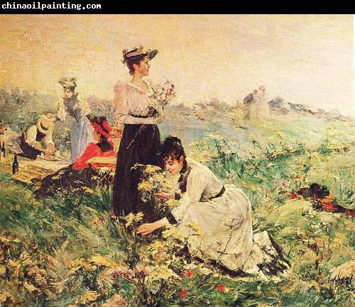 Juan Luna Picnic in Normandy painting