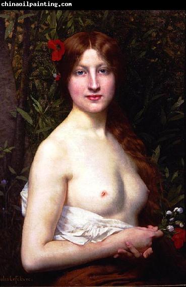 Jules Joseph Lefebvre Half Length Demi Nude