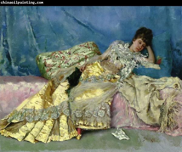 Julius LeBlanc Stewart Lady on a Pink Divan