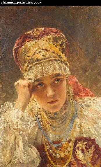 Konstantin Makovsky A young boyarina