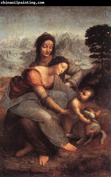 LEONARDO da Vinci The Virgin and Child with St Anne