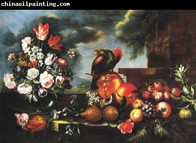 LIGOZZI, Jacopo Fruit and a parrot