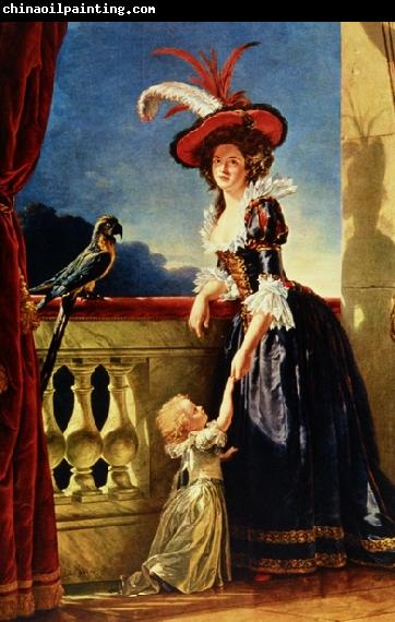 Labille-Guiard, Adelaide Portrait of Louise Elisabeth of France with her son