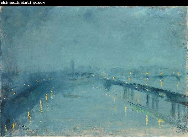 Lesser Ury London in the fog