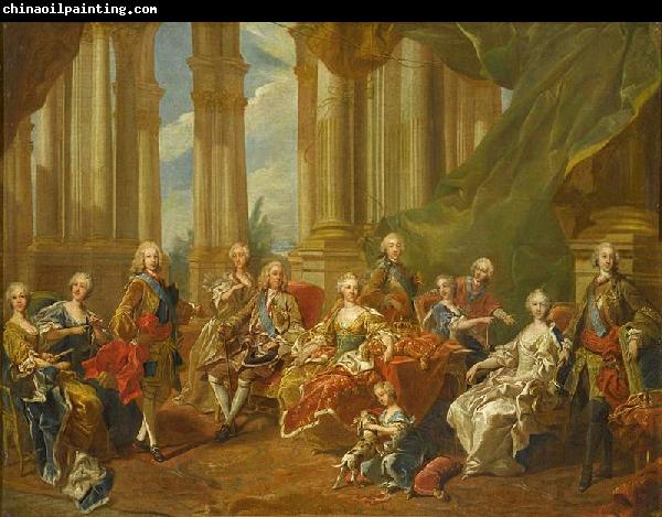 Louis Michel van Loo The family of Philip V in