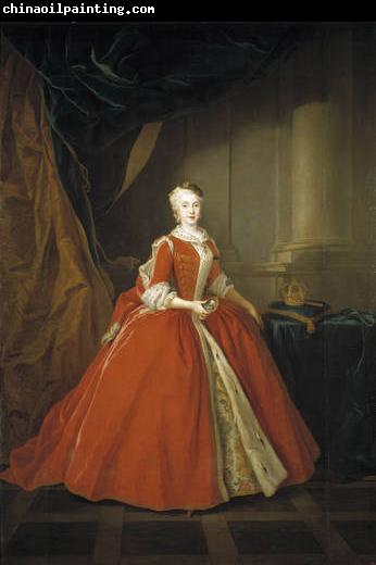 Louis de Silvestre Portrait of the Princess Maria Amalia of Saxony in Polish costume.