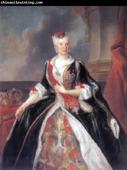 Louis de Silvestre Portrait of the Queen Maria Josepha in Polish costume