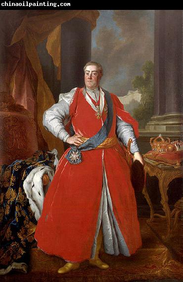 Louis de Silvestre Portrait of King Augustus III in Polish costume.