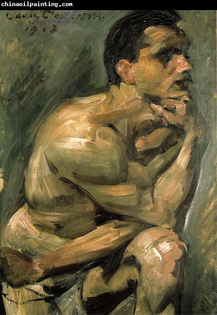 Lovis Corinth Mannlicher Halbakt