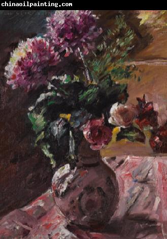 Lovis Corinth Chrysanthemen und Rosen im Krug