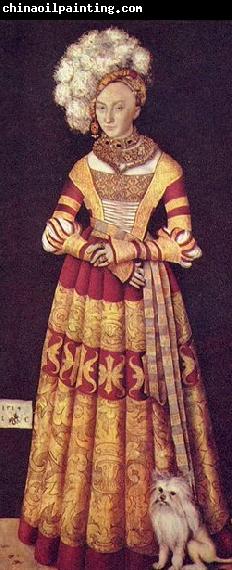 Lucas  Cranach Portrat der Herzogin Katharina von Mecklenburg