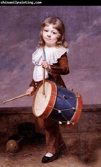 Martin  Drolling Portrait of the Artists Son as a Drummer