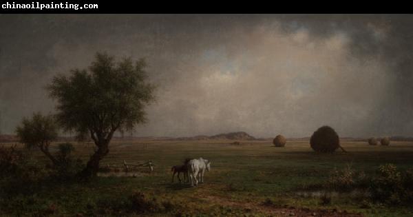 Martin Johnson Heade Mare and Colt in a Marsh