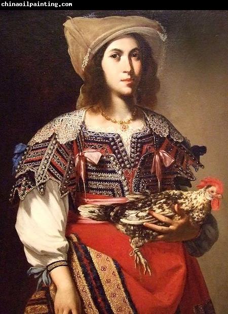 Massimo Stanzione Woman in Neapolitan Costume