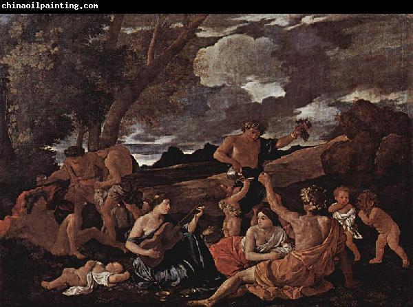 Nicolas Poussin Baccanal mit Lautenspielerin