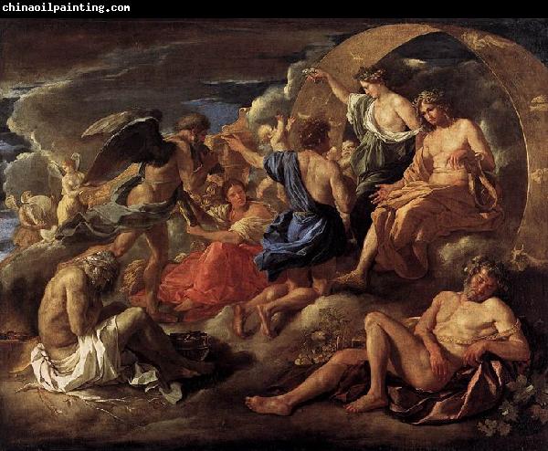 Nicolas Poussin Helios and Phaeton with Saturn and the Four Seasons