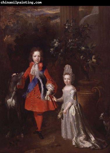 Nicolas de Largilliere Portrait of Prince James Francis Edward Stuart and Princess Louisa Maria Theresa Stuart