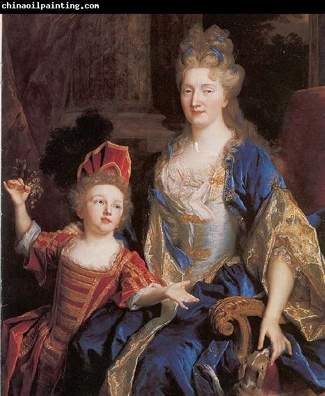 Nicolas de Largilliere Portrait of Catherine Coustard with her daughter Leonor