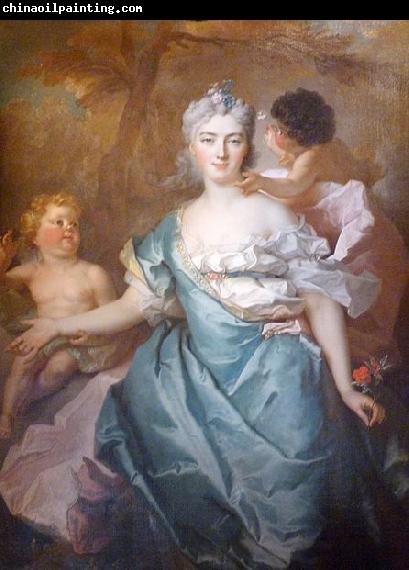 Nicolas de Largilliere La marquise de la Tour Maubourg et ses deux filles