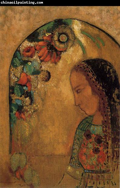 Odilon Redon Lady of the Flowers.