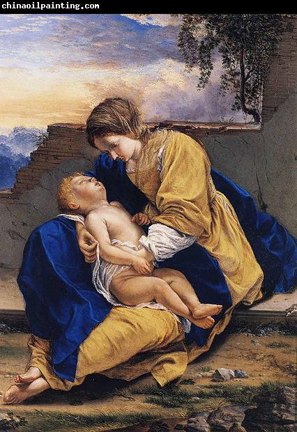 Orazio Gentileschi Madonna and Child in a Landscape