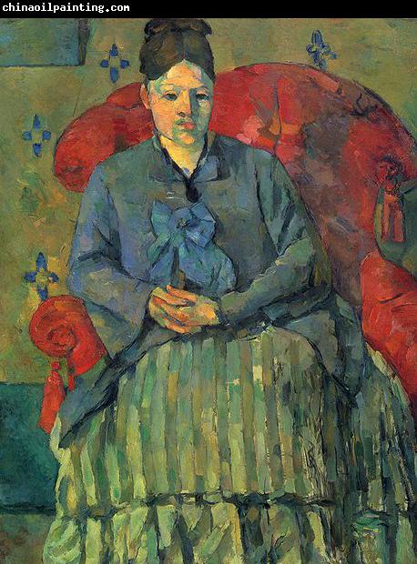 Paul Cezanne Madame Cezanne dans un fauteuil rouge