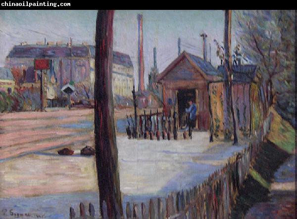 Paul Signac Railway junction near Bois-Colombes