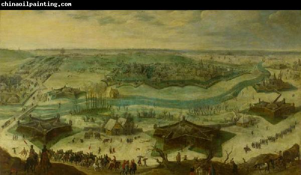 Peter Snayers A siege of a city, thought to be the siege of Gulik by the Spanish under the command of Hendrik van den Bergh, 5 September 1621-3 February 1622.