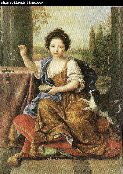 Pierre Mignard Madchen mit den Seifenblasen