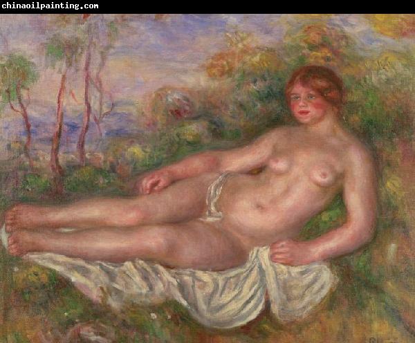 Pierre-Auguste Renoir Reclining Woman Bather