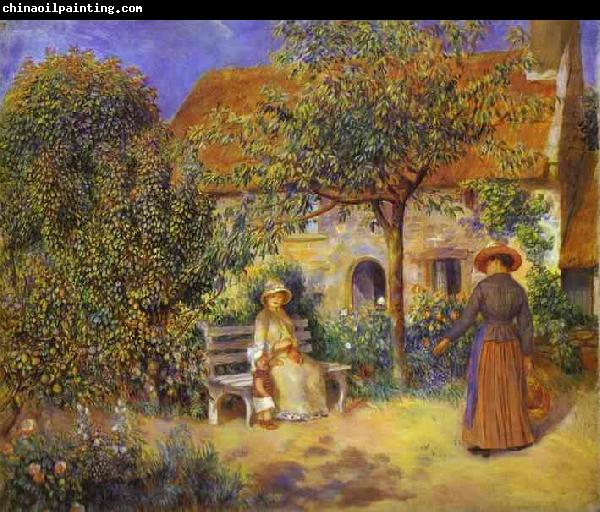 Pierre-Auguste Renoir Photo of painting Garden Scene in Britanny.