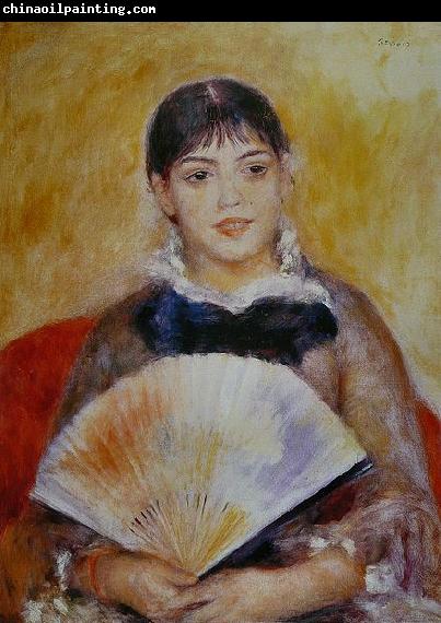 Pierre-Auguste Renoir Femme a leventail