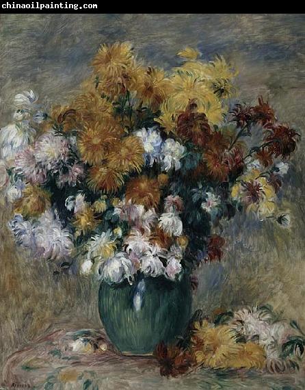 Pierre-Auguste Renoir Bouquet of Chrysanthemums