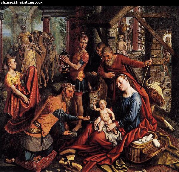 Pieter Aertsen The adoration of the Magi