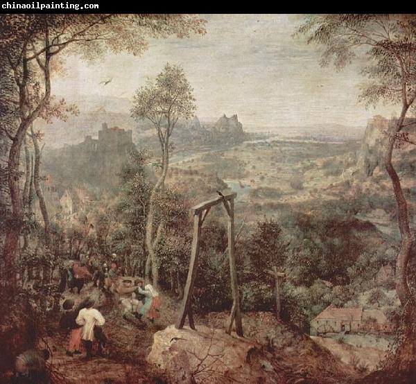 Pieter Bruegel the Elder Painting of a gallow