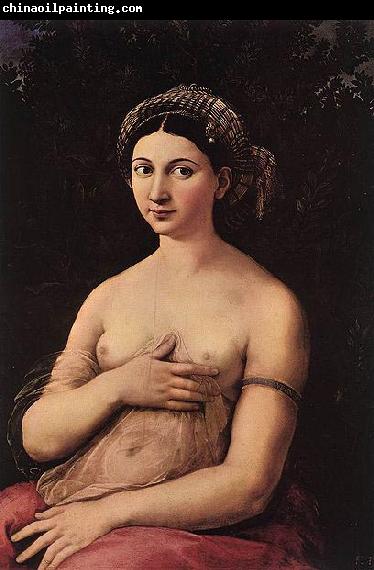 RAFFAELLO Sanzio La fornarina or Portrait of a young woman